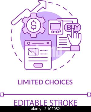 Limited choices concept icon Stock Vector Image & Art - Alamy