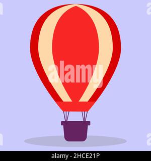 Hot air balloon. Air transport for travel. Stock Vector
