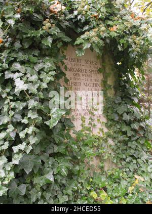 Albert Speer grave in Heidelberg, Germany Stock Photo