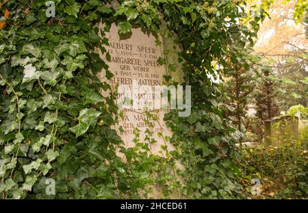 Albert Speer grave in Heidelberg, Germany Stock Photo