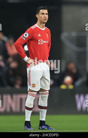 Cristiano Ronaldo #7 of Manchester United during the game Stock