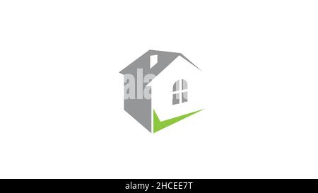 Creative House real estate check logo vector symbol illustration Stock Vector