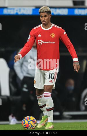 Marcus Rashford #10 of Manchester United during the game