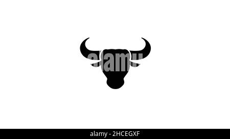 Creative Bull Head Horn Logo Design Vector Stock Vector Image & Art - Alamy