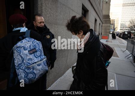Isabel Maxwell (left) and Christine Maxwell, arriving at the federal