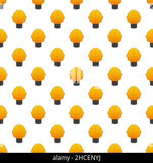 Flat idea pattern for concept design. Lightbulb icon. Idea, solution, business, strategy concept. Vector stock illustration. Stock Vector