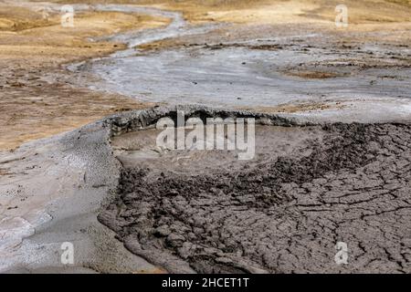 The mud volcanoes of Berca in Romania Stock Photo
