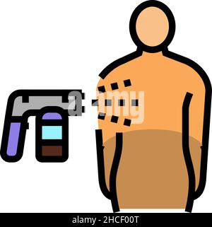 body tan paint color icon vector illustration Stock Vector