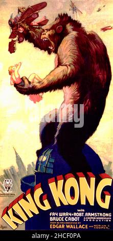 King Kong poster - 1933 Stock Photo
