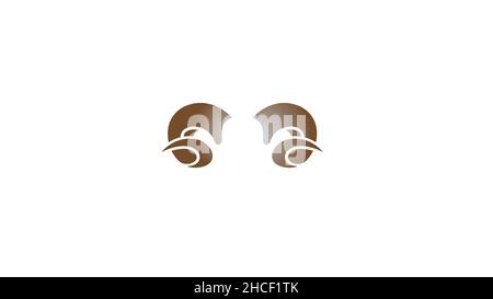 creative abstract ram horn Sheep bighorn logo vector symbol Stock Vector