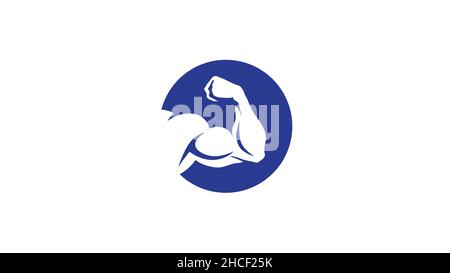 Bodybuilder Front Double Biceps Badge Sports Stock Vector (Royalty Free)  340110542 | Shutterstock