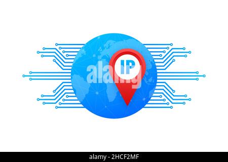 Ip adress, great design for any purposes. Arrow vector icon. Cursor icon. Stock Vector