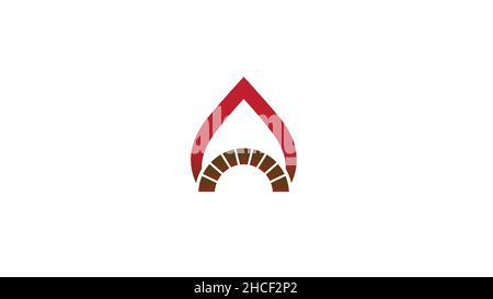 creative oven fire flame symbol logo vector design Stock Vector