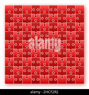 Puzzle in 3d style on black background. Modern banner for concept design. Vector modern banner. Business infographic template. Stock Vector