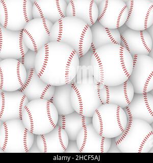 Smooth style baseball ball icon on white background. Sticker pattern. Stock Vector