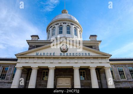 Canadian cities, facade of Marché Bonsecours, Bonsecours Market, National Historic Site of Canada, Rue Saint-Paul E, Vieux Montreal, Quebec, Canada Stock Photo