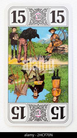 Carta Mundi Tarot Playing Cards Stock Photo
