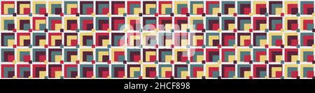 Abstract Geometrical generative computational art illustration Stock Vector
