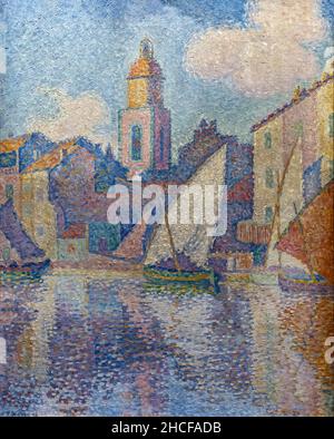 Le clocher de Saint-Tropez (The St Tropez Bell Tower) by Paul Signac Stock Photo