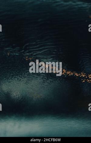 Dark abstract background with water Stock Photo