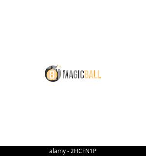 Modern design Magical Ball playing logo design Stock Vector