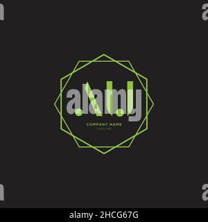Unique modern AU Letter Business Logo Design Alphabet Icon Vector Symbol. Creative elegant letter A logo template. Stock Vector