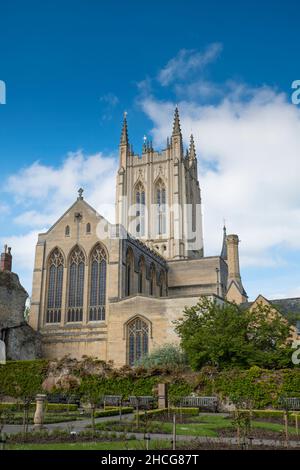 St Edmundsbury Cathedral is the cathedral for the Church of England's Diocese of St Edmundsbury and Ipswich. Stock Photo