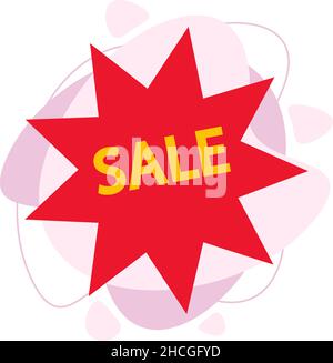 A sign of a sale. Discounts seasonal sales. Stock Vector