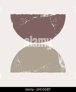 Simple forms. The composition is in a flat style. Stock Vector