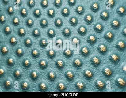 cast iron background with golden studs, retro texture,starry sky concept Stock Photo