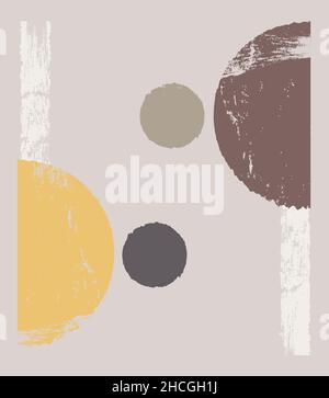 Elements of primitive forms. Modern style. Boho. Stock Vector