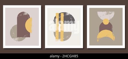 Geometric composition for wall decoration. Vector illustration. Stock Vector