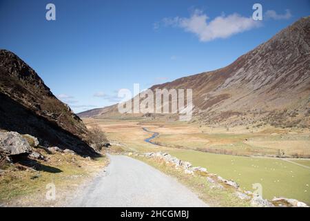 Nant Ffrancon valley, Snowdonia, North Wales Stock Photo