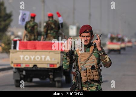 29 December 2021, Iraq, Baghdad: Members Of The Iraqi Predominantly ...