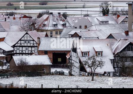 Half timbered houses of Herleshausen in Hesse