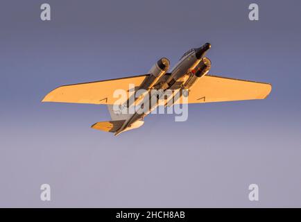 Martin Canberra WB57 Soaking up Golden Hour Stock Photo