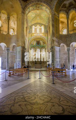 Ravenna, Ravenna Province, Italy. Mosaic in apse of San Vitale of ...