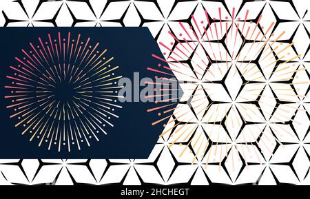 art of sparkle and square on abstract background Stock Vector