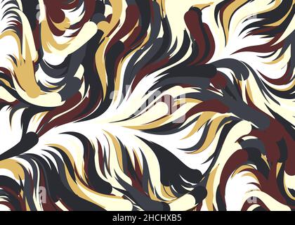 Abstract Perlinnoise Geometrical generative computational art illustration Stock Vector