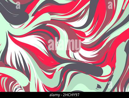 Abstract Perlinnoise Geometrical generative computational art illustration Stock Vector