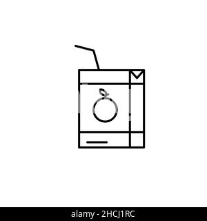 Slushy drinks to go linear icon. Frozen carbonated beverage. Blended drinks with ice and fruits. Thin line customizable illustration. Contour symbol. Stock Vector