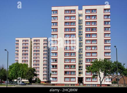 Tower blocks, Lodge Lane, New Addington, London Borough of Croydon, Greater London, England, United Kingdom Stock Photo