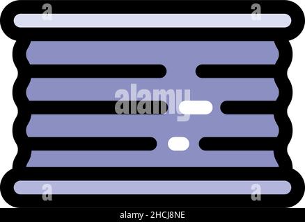 Canned food vector icon in simple style. Tin can color icon for web design isolated on white background Stock Vector