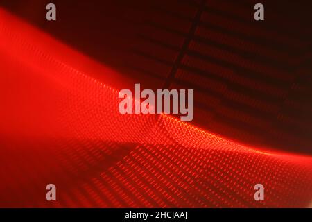A pattern of red light, a section of the electromagnetic spectrum Stock Photo
