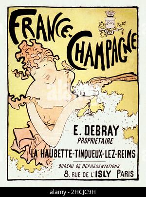France-Champagne (1891) print in high resolution by Pierre Bonnard. Stock Photo