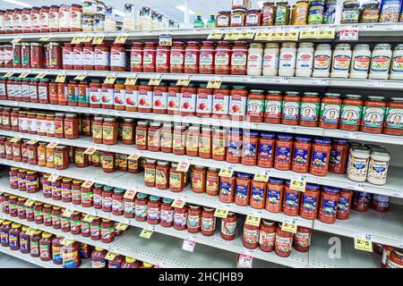 Orlando Florida Winn-Dixie grocery store supermarket inside interior shelf shelves display sale spaghetti pasta sauce bottles