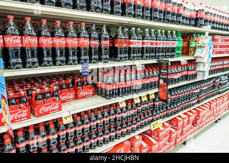 Orlando Florida Winn-Dixie grocery store supermarket inside interior shelf shelves display sale Coke Coca Cola products soft drinks