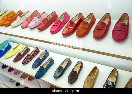 Tods boutique inside interior sale shoes hi-res and images - Alamy