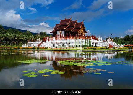 Ho kham luang northern thai style in Royal Flora ratchaphruek in Chiang Mai,Thailand. Stock Photo