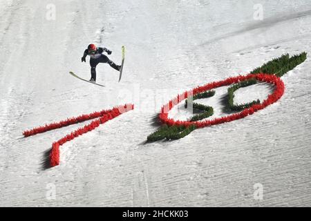 Markus EISENBICHLER (GER), jump, action, ski jumping, 70th International Four Hills Tournament 2021/22, opening competition in Oberstdorf, AUDI ARENA on December 29th, 2021. Stock Photo